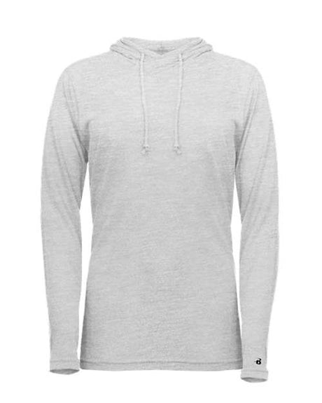 Women's Tri-Blend Surplice Long Sleeve Hooded T-Shirt