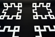 Sunbrella Greco II Classic Acrylic Fabric - Black/Off-White Greek Key Pattern, 55" Width (By The Yard)