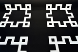 Sunbrella Greco II Classic Acrylic Fabric - Black/Off-White Greek Key Pattern, 55" Width (By The Yard)