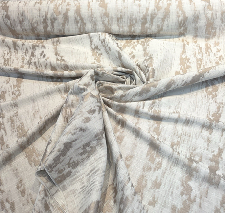 Baylis Rain Blush Jacquard Fabric - Warm Blush, Modern Abstract Pattern, 54" Width (1 Yard)