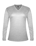 Camiseta de manga larga para mujer de mezcla triple