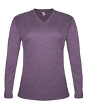 Camiseta de manga larga para mujer de mezcla triple
