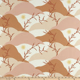 PK Washed Ashore Terracotta Elana Gabrielle Embroidered Cotton Fabric - Terracotta, Blush Pink, Peach, Sunset Orange, Soft Yellow, 54" Width (1 Yard)