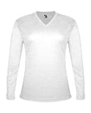 Camiseta de manga larga para mujer de mezcla triple