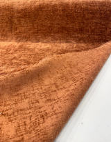 Lushscape Chenille Fabric - Terracotta, Solid With Texture, 55" Width (By The Yard)