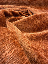Lushscape Chenille Fabric - Terracotta, Solid With Texture, 55" Width (By The Yard)