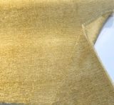 Lushscape Soft Chenille Upholstery Fabric - Gold, Solid With Texture, 55" Width (1 Yard)