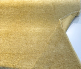 Lushscape Soft Chenille Upholstery Fabric - Gold, Solid With Texture, 55" Width (1 Yard)