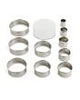 Round Shaped Metal Cookie Cutters - 10 Piece Set