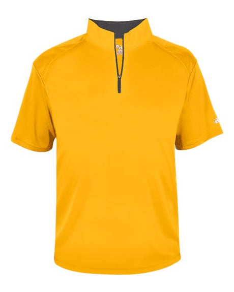 Badger Men's B-Core Short Sleeve Quarter-Zip