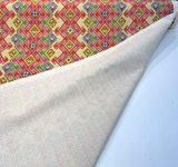 Kaumari Path Tamale Printed Cotton Fabric - Diamond Pattern, Tamale, 54" Width (1 Yard)
