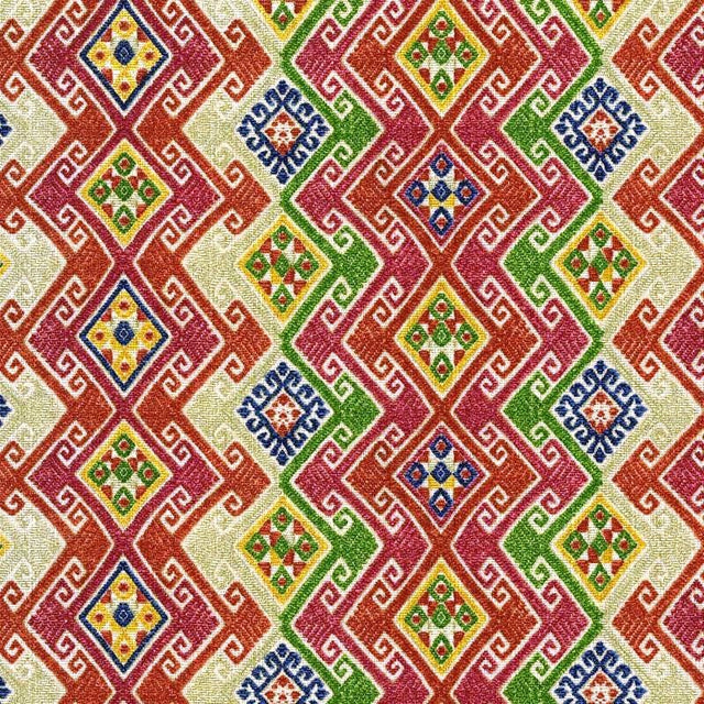 Kaumari Path Tamale Printed Cotton Fabric - Diamond Pattern, Tamale, 54" Width (1 Yard)