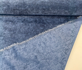 Lushscape Chenille Fabric - Navy Blue, Solid, 55" Width (1 Yard)
