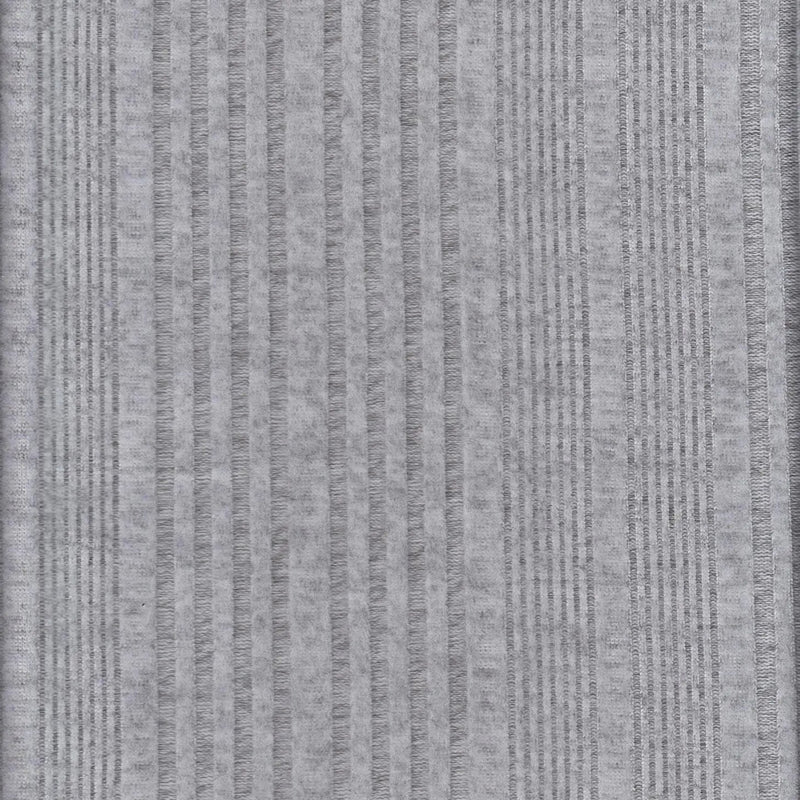 1 Yard Heather Grey Irregular Rib Sweater Knit Fabric 220 GSM, 58/60'' Wide Polyester Spandex Blend