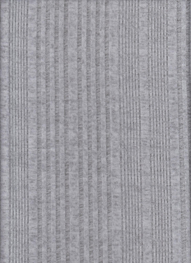 Rib Stretch Knit Fabric HT.GREY