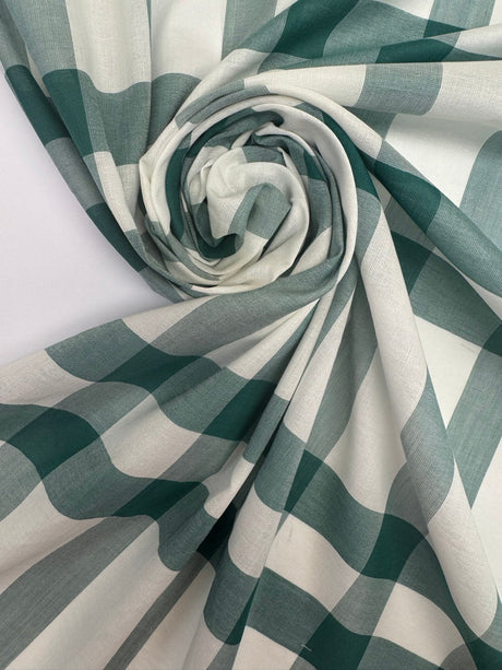 Cotton Checked Shirt Fabric
