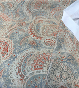 Sultans Paisley Ember 100% Cotton Fabric - Orange Paisley, 54" Width (1 Yard)
