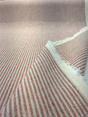 Cullen Ticking Stripe Bayberry Red Linen Cotton Blend Fabric - Ticking Stripe, 54" Width (1 Yard)