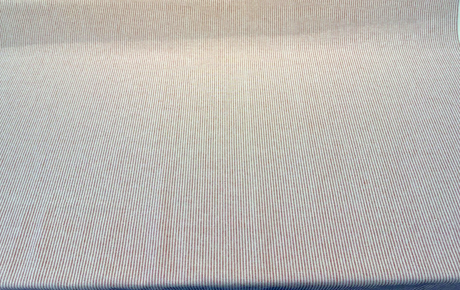 Cullen Ticking Stripe Bayberry Red Linen Cotton Blend Fabric - Ticking Stripe, 54" Width (1 Yard)