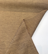 Sunbrella Outdoor Sling Dublin Oak PVC Coated Polyester Fabric - Textured Oak And Brown Woven Grid, 54" Width (1 Yard)