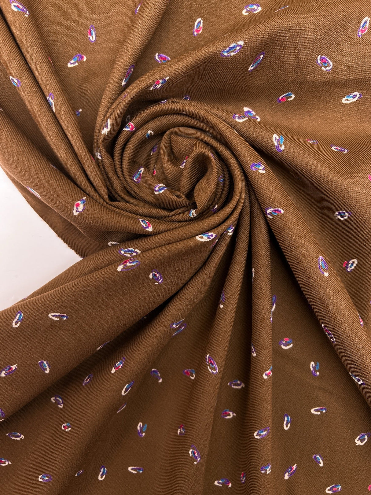 Acrylic Twill Multicolour Abstract Print