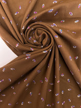 Acrylic Twill Multicolour Abstract Print
