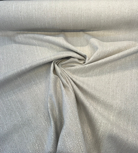 Barrington Driftwood Ivory Herringbone PK Chenille Fabric - Driftwood Ivory Herringbone, 57" Width (1 Yard)