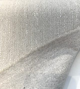 Barrington Driftwood Ivory Herringbone PK Chenille Fabric - Driftwood Ivory Herringbone, 57" Width (1 Yard)