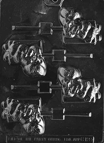 Bear With Gift Lolly Chocolate Mold - LPC128