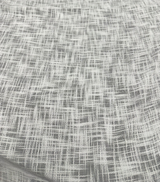 Aloha Sheer White Polyester Fabric - Textured Sheer Weave, White, 110" Wide (By The Yard)