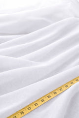 Batiste White Sheer Polyester Fabric - White Sheer Drapery, 118" Width (By The Yard)