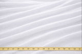 Batiste White Sheer Polyester Fabric - White Sheer Drapery, 118" Width (By The Yard)