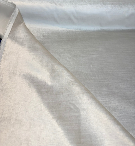 Luxury Velvet Beige Pearl Heavy Upholstery Fabric - Beige Pearl, 54" Width (1 Yard)