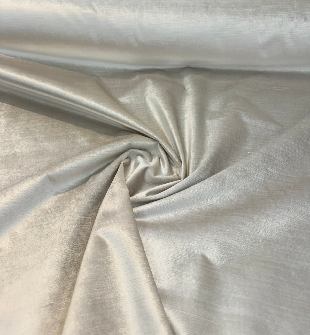 Luxury Velvet Beige Pearl Heavy Upholstery Fabric - Beige Pearl, 54" Width (1 Yard)