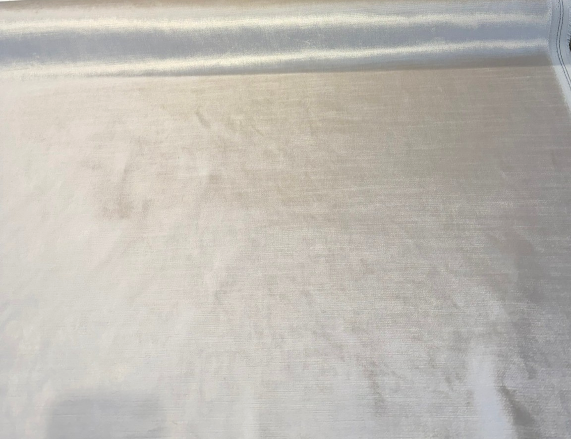 Luxury Velvet Beige Pearl Heavy Upholstery Fabric - Beige Pearl, 54" Width (1 Yard)