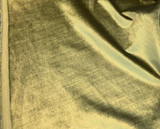 Luxury Velvet 100 Percent Polyester Fabric - Olive Green, Heavy Upholstery, 54" Width (1 Yard)