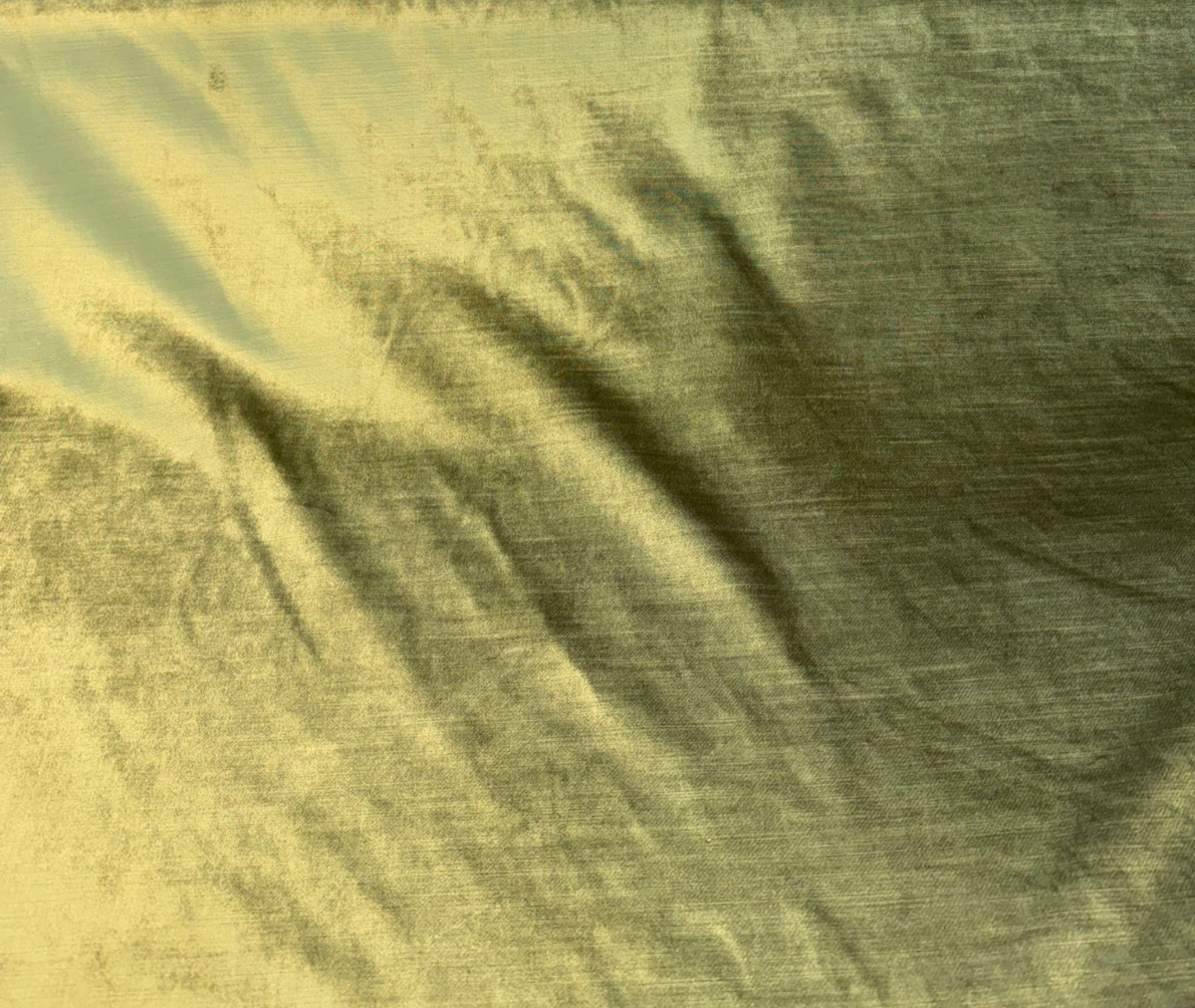 Luxury Velvet 100 Percent Polyester Fabric - Olive Green, Heavy Upholstery, 54" Width (1 Yard)