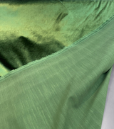 Luxury Velvet Hunter Green Heavy Upholstery Fabric - Hunter Green, 54" Width (1 Yard)