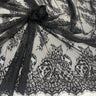 Embroidered Lace Fabric with Eyelash Scallop