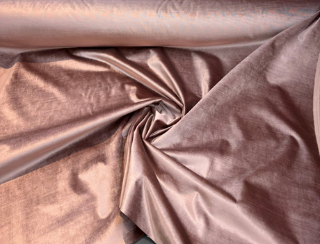 Luxury Velvet Mauve Pink Heavy Upholstery Fabric - Mauve Pink, Heavyweight, 54" Width (1 Yard)