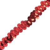 3/8" Red Stretch Sequin