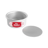 Fat Daddio's Anodized Aluminum Round Cheesecake Pan with Loose Bottom, 4" Dia. x 2" Deep