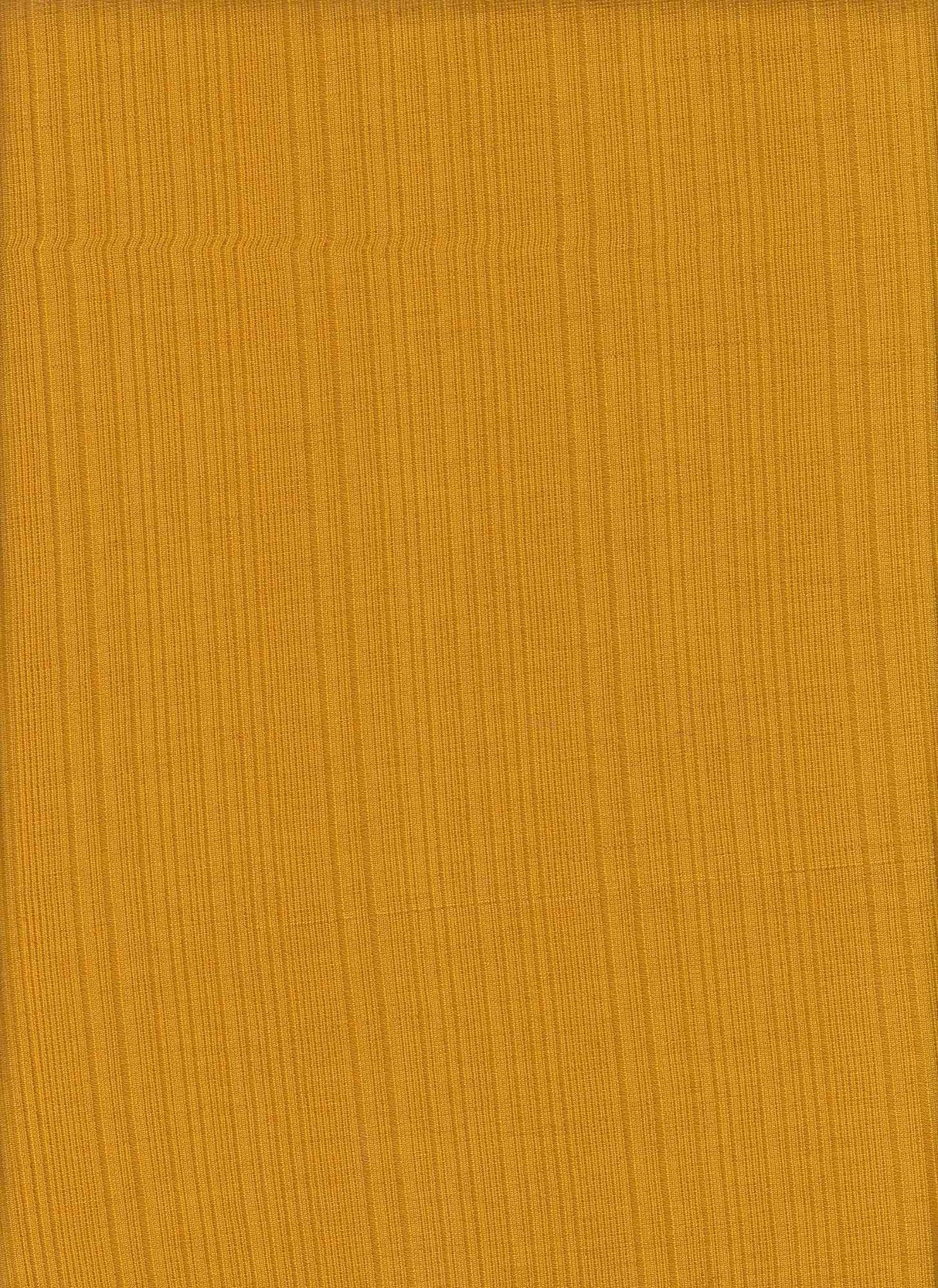 1 Yard Irregular Rib Slub Knit Fabric 240 GSM, 56/58? Wide Polyester Spandex Blend Mango