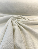 Bloke Boucle Upholstery Fabric - Snow White, 54" Width, Railroaded (1 Yard)