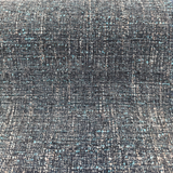 PK Pike Place Texture 100 Percent Polyester Fabric - Deep Sea Blue Teal Tweed, 56" Width (1 Yard)