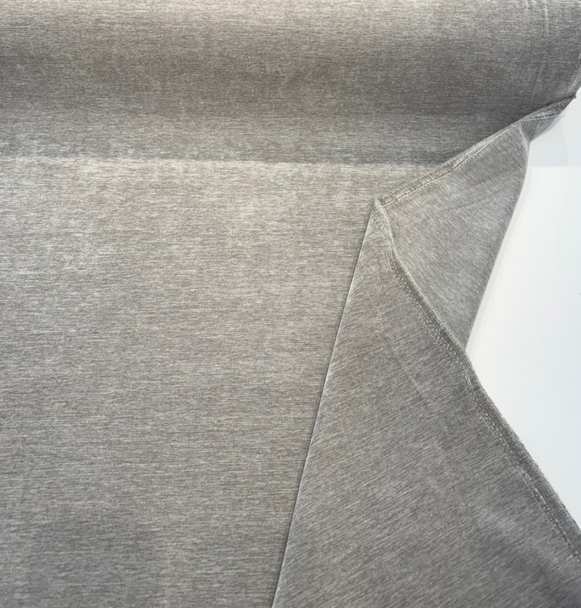 Velvet Dolphin Gray Polyester Velvet Fabric - Dolphin Gray, Solid Texture, 54" Width (1 Yard)