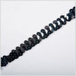 3/8" Gunmetal Stretch Sequin