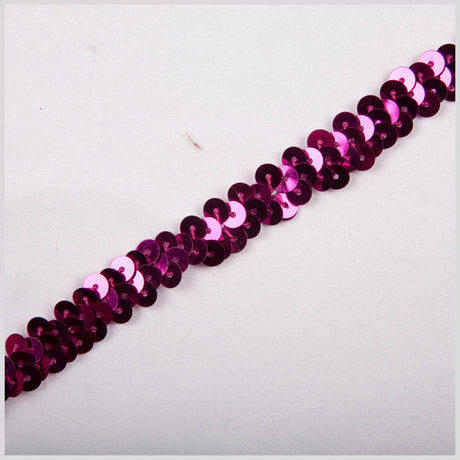 3/8" Fuchsia Stretch Sequin