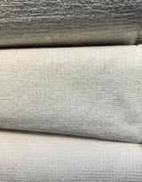 Panama Opal Ivory Blend Chenille Upholstery Chenille Fabric - Ivory White, Textured, 54" Width (1 Yard)