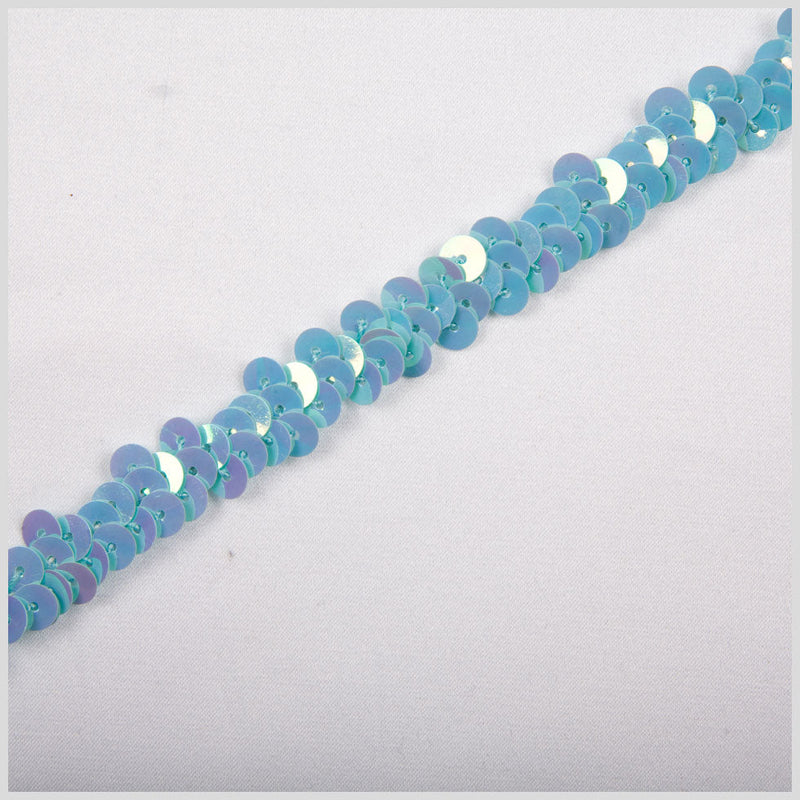 3/8" Blue Stretch Sequin